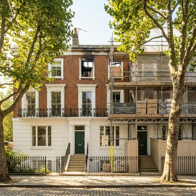 Restoring a Fire Damaged Victorian Home in London